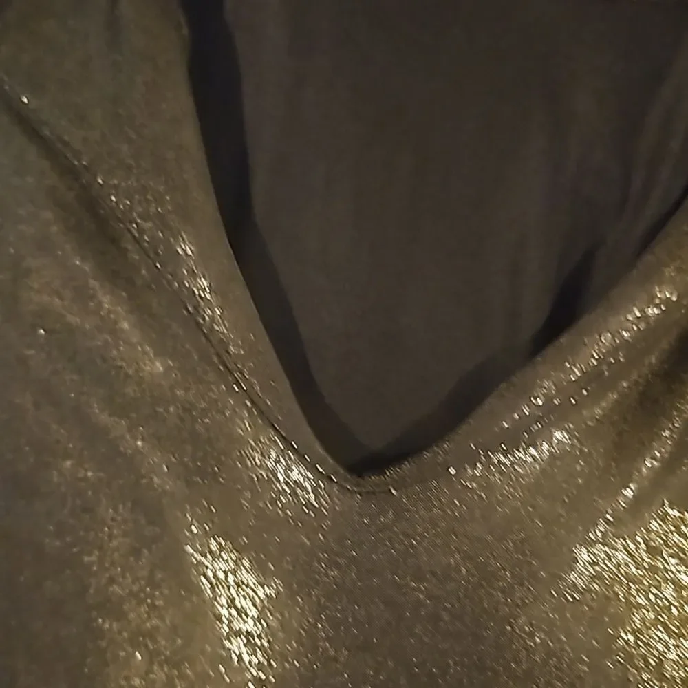 ELLision woman mini dress gold black S